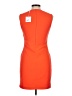 Lavender Brown Solid Orange Cocktail Dress Size M - photo 2