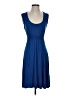 Max Studio Solid Blue Casual Dress Size S - photo 1