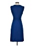 Max Studio Solid Blue Casual Dress Size S - photo 2