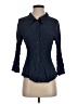 Babette 100% Fiber Blue 3/4 Sleeve Button-Down Shirt Size XS - photo 1
