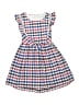 Sweet Heart Rose Checkered-gingham Blue Dress Size 6X - photo 1
