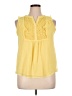 Charter Club 100% Polyester Yellow Sleeveless Blouse Size XL (petite) - photo 1