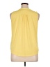 Charter Club 100% Polyester Yellow Sleeveless Blouse Size XL (petite) - photo 2