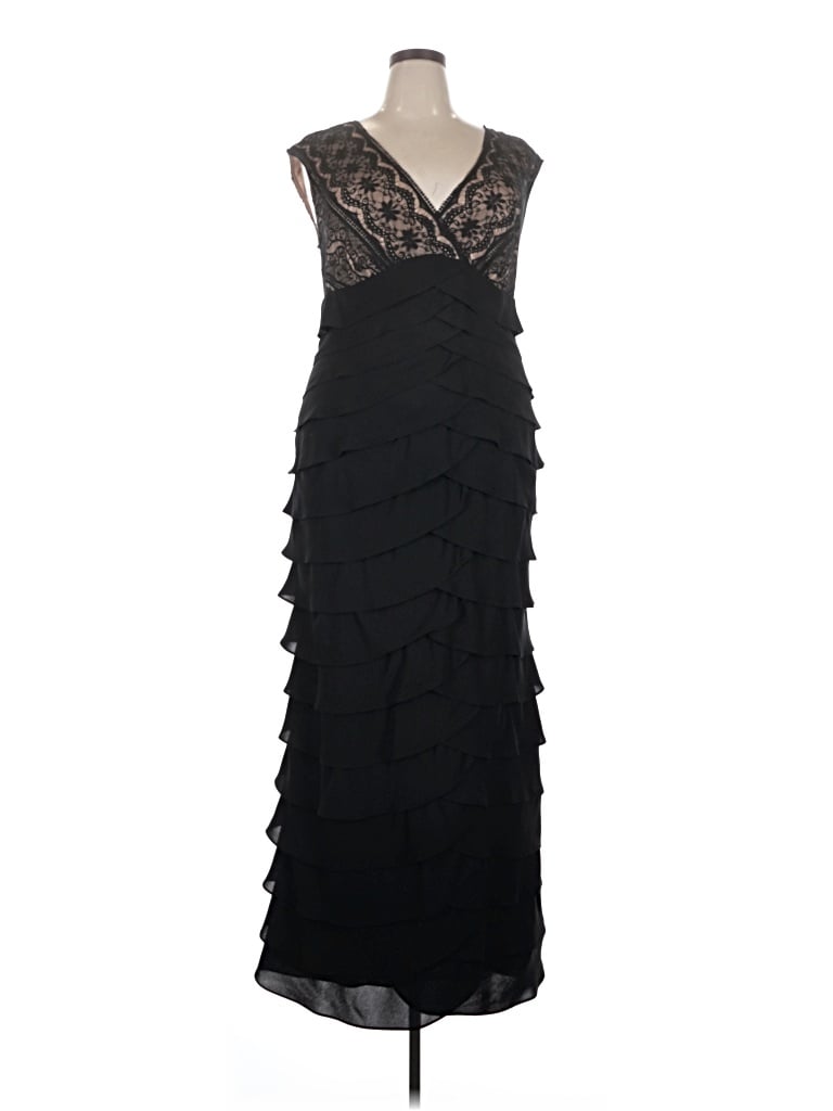 Pre-owned Adrianna Papell Cocktail Dress In Black