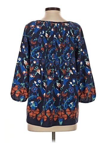 Tibi 3/4 Sleeve Silk Top (view 2)