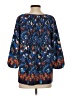 Tibi 100% Silk Blue 3/4 Sleeve Silk Top Size 4 - photo 2