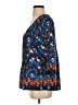 Tibi 100% Silk Blue 3/4 Sleeve Silk Top Size 4 - photo 5