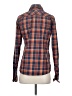 The North Face Plaid Orange Long Sleeve Button-Down Shirt Size S - photo 2