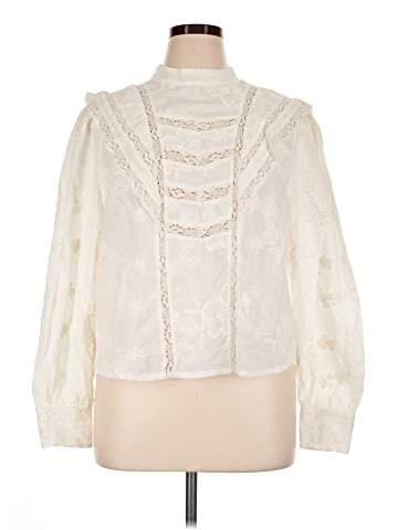 Ultra Pink Long Sleeve Blouse (view 1)
