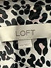 Ann Taylor LOFT 100% Polyester Animal Print Ivory Long Sleeve Blouse Size XXL - photo 7