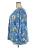 Gap 100% Rayon Blue Long Sleeve Blouse Size XXL - photo 5