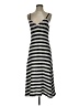 Zara Stripes Silver Casual Dress Size S - photo 1