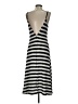 Zara Stripes Silver Casual Dress Size S - photo 2