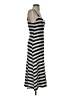 Zara Stripes Silver Casual Dress Size S - photo 4