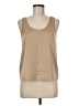 Vince. 100% Silk Tan Sleeveless Top Size M - photo 1