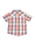 Kids Headquarters Plaid Orange Short Sleeve Button-Down Shirt 9-12 MO / 12 MO - photo 2