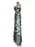 Max and Cleo Print Teal Blue Cocktail Dress Size 4 - photo 5