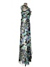 Max and Cleo Print Teal Blue Cocktail Dress Size 4 - photo 4