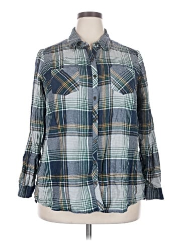 DressBarn Long Sleeve Button-Down Shirt (view 1)