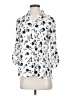 BCX 100% Polyester Print White 3/4 Sleeve Blouse Size XS - photo 1