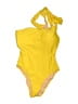 J.Crew Solid Yellow One Piece Swimsuit Size 10 - photo 1