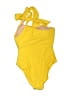 J.Crew Solid Yellow One Piece Swimsuit Size 10 - photo 2