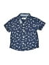 Kids Headquarters Print Blue Short Sleeve Button-Down Shirt 9-12 MO / 12 MO - photo 1