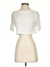 ALLSAINTS 100% Cotton Ivory Short Sleeve Turtleneck Size S - photo 1