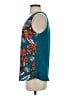 Express Outlet 100% Polyester Teal Sleeveless Blouse Size S - photo 5