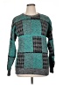 Unbranded 100% Acrylic Houndstooth Teal Pullover Sweater Size XL - photo 1