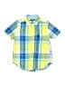 Chaps Plaid Yellow Short Sleeve Button-Down Shirt Size 4 - 4T - photo 1