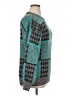 Unbranded 100% Acrylic Houndstooth Teal Pullover Sweater Size XL - photo 4