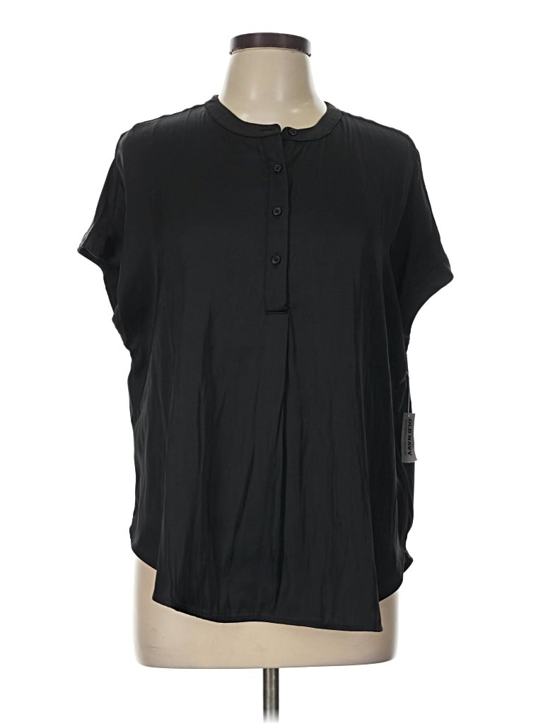 Old Navy Short Sleeve Blouse In Black