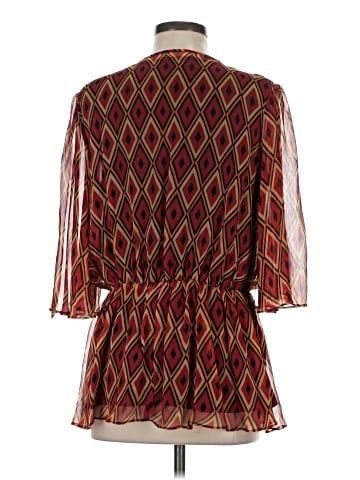 American Glamour by Badgley Mischka 3/4 Sleeve Blouse (view 2)