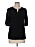 Chico's Black 3/4 Sleeve Blouse Size Med (1) - photo 1