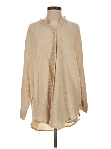 Aerie Long Sleeve Blouse (view 1)