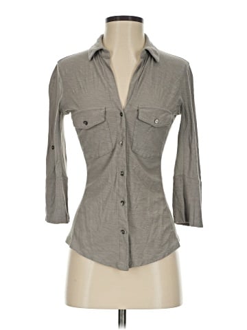 James Perse 3/4 Sleeve Button-Down Shirt (view 1)