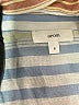 Aeom 100% Rayon Stripes Blue Long Sleeve Blouse Size S - photo 7