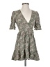 Auguste 100% Rayon Floral Green Casual Dress Size 0 - photo 1