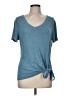 Matty M Teal Short Sleeve Top Size M - photo 1