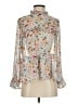 Sundance 100% Polyester Floral Ivory Long Sleeve Blouse Size XS - photo 1