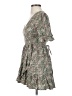 Auguste 100% Rayon Floral Green Casual Dress Size 0 - photo 5