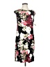 Chico's Floral Black Casual Dress Size Sm (0) - photo 1