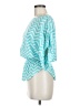 Escapada 100% Rayon Teal 3/4 Sleeve Blouse Size M - photo 5