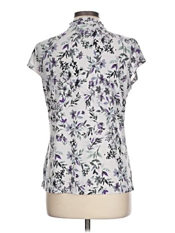 Karl Lagerfeld Paris Short Sleeve Blouse (view 2)