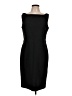 Halogen Solid Black Cocktail Dress Size 12 - photo 1