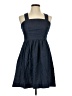 Louche Solid Blue Casual Dress Size 8 - photo 1
