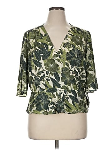 Ava & Aiden 3/4 Sleeve Blouse (view 1)