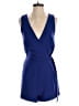 Storee Solid Blue Romper Size S - photo 1