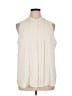 Express 100% Polyester Ivory Sleeveless Blouse Size XL - photo 1